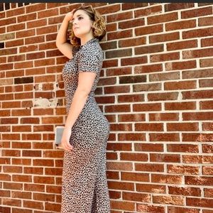 Wild fable cheetah jumpsuit